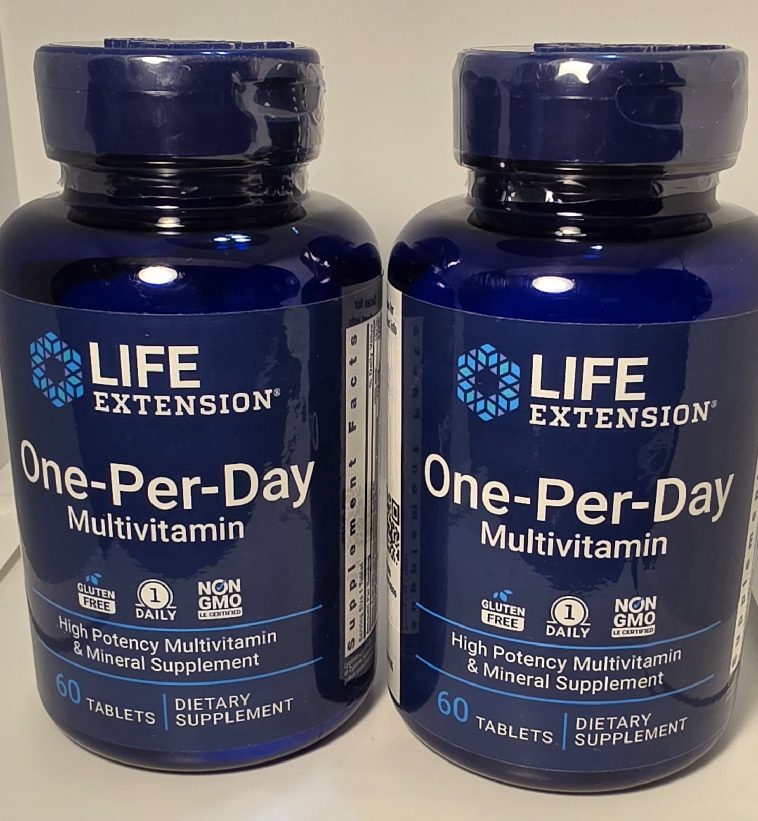 (2)Life Extension One-Per-Day Tablets High-Potency Multivitamin, 120 tabs *READ*