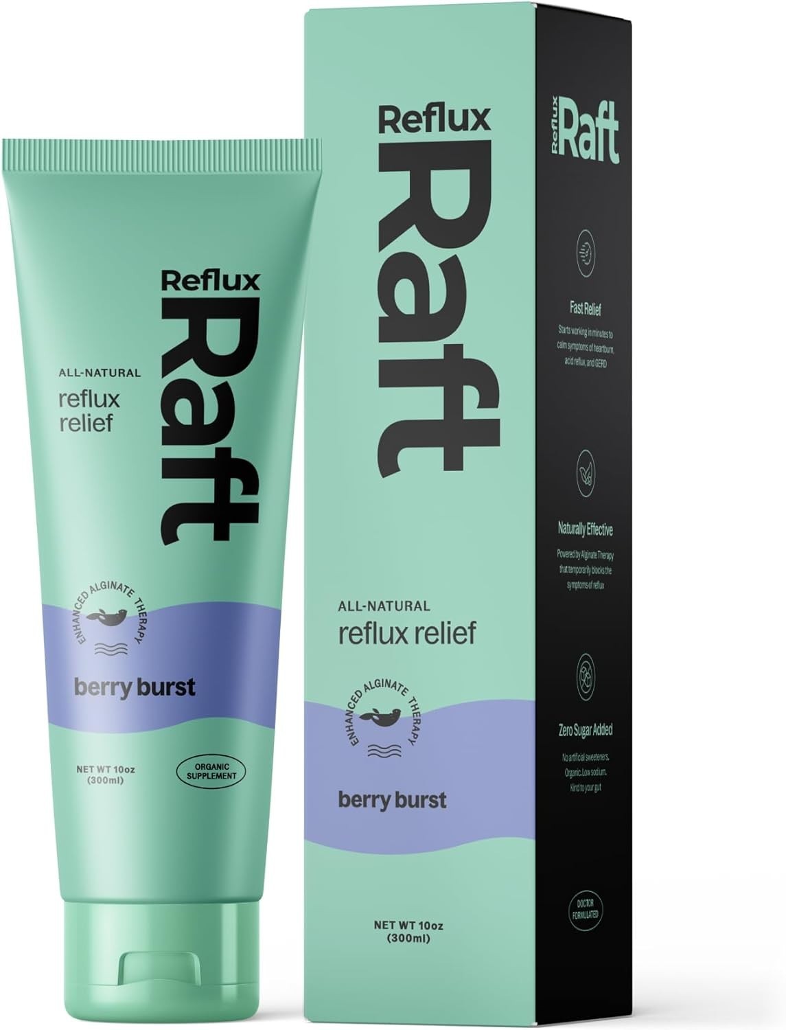 Acid Reflux Therapy with Organic Alginate, Rapid & Long Lasting Gerd, LPR & Dige