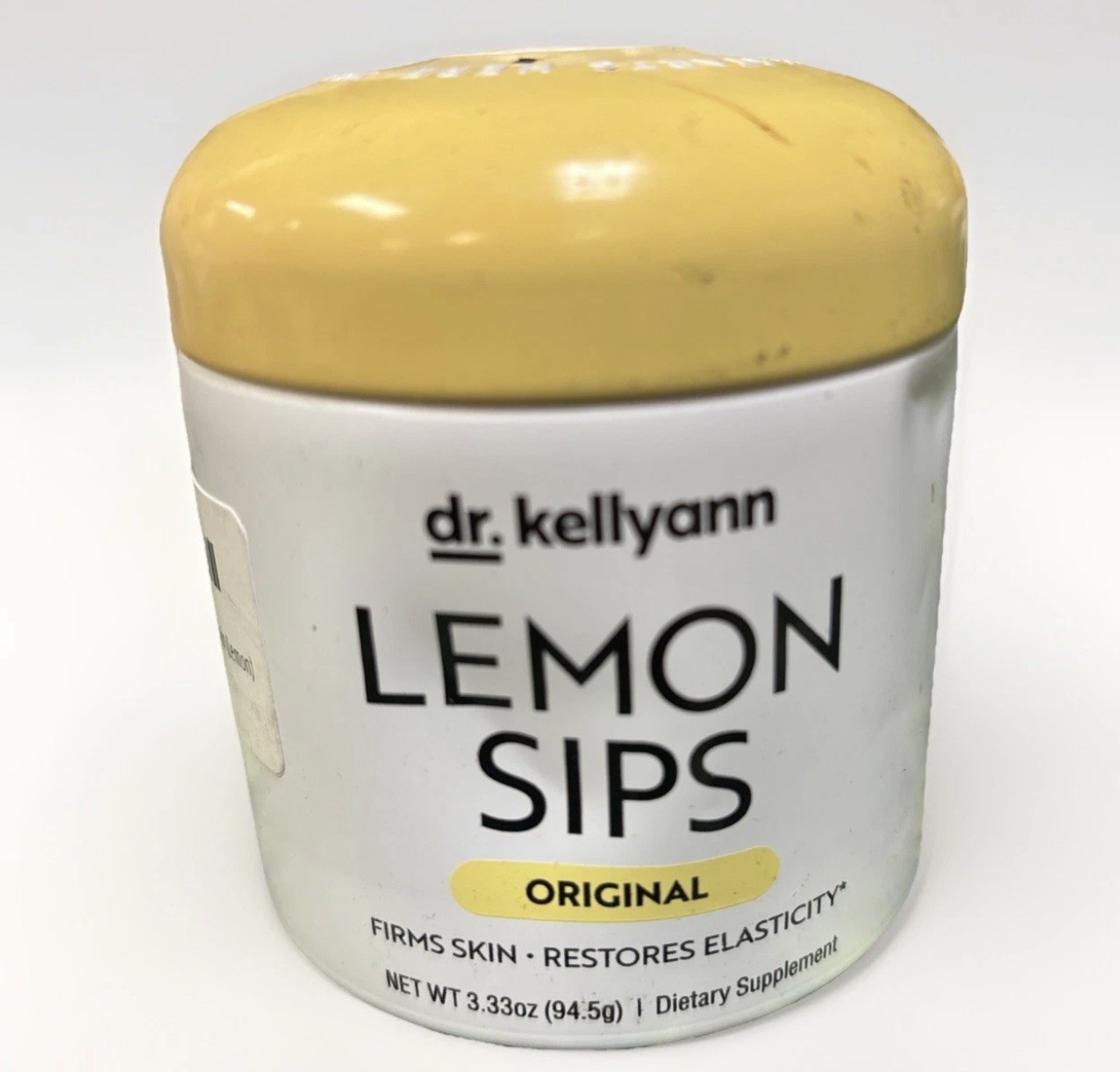 Dr. Kellyann Lemon Sips Drink Mix 3.33oz Original BB 5/26, Damaged Can-pics**
