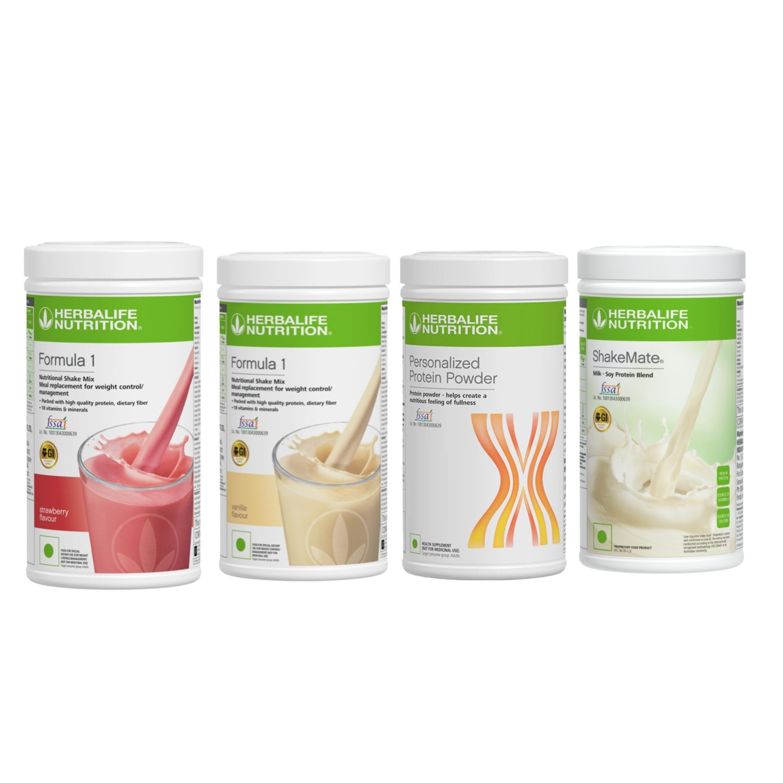 HERBALIFE COMBO (STRAWBERRY + VANILLA, PROTEIN 400GM, SHAKEMATE) LONG EXPIRY