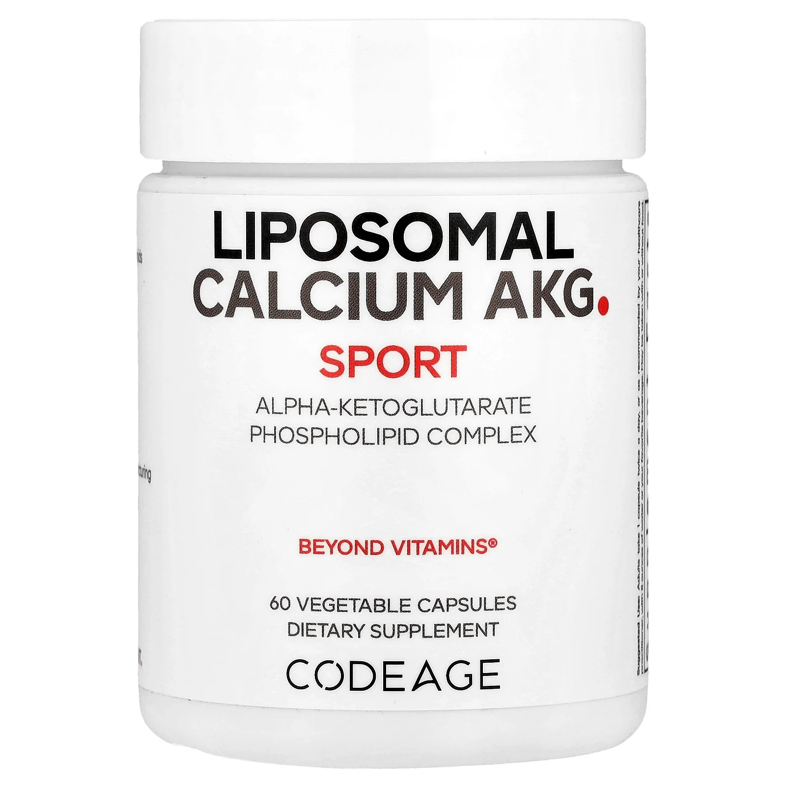 2 X Codeage, Liposomal Calcium AKG, 700 mg, 60 Vegetable Capsules