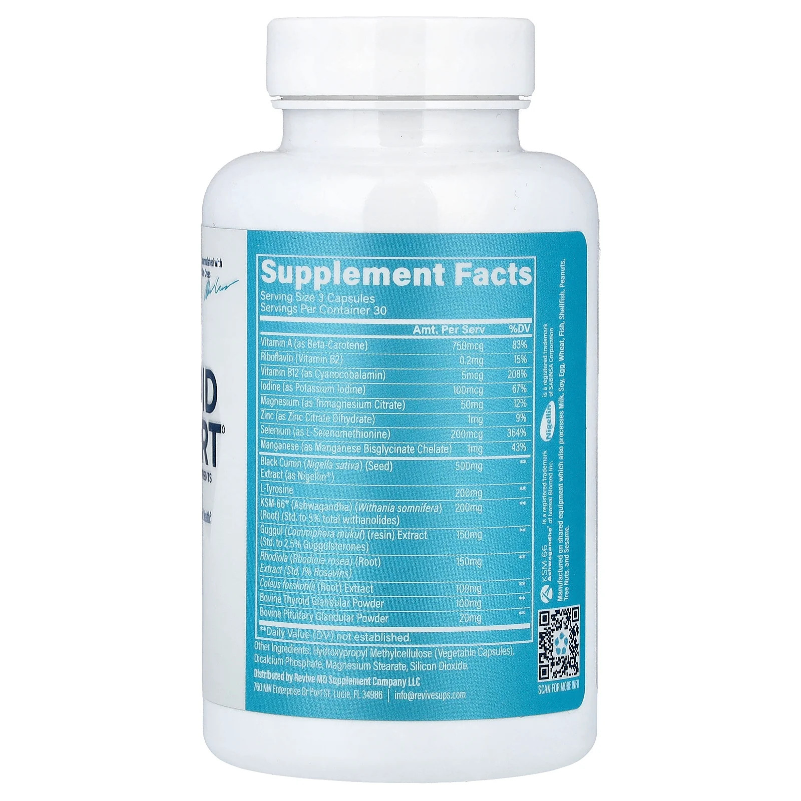 2 X Revive, Thyroid Support, 90 Capsules