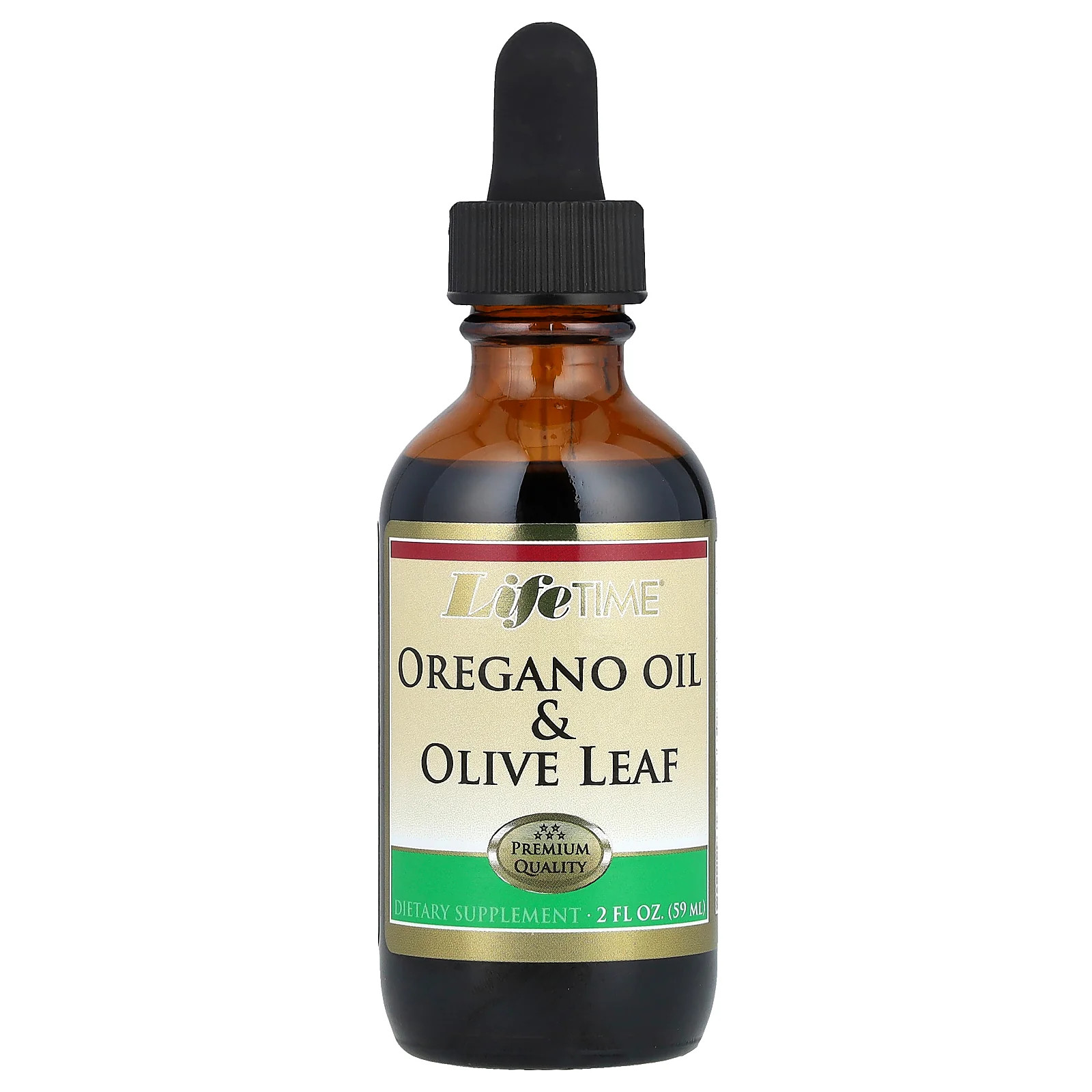 2 X LifeTime Vitamins, Oregano Oil & Olive Leaf, 2 fl oz (59 ml)