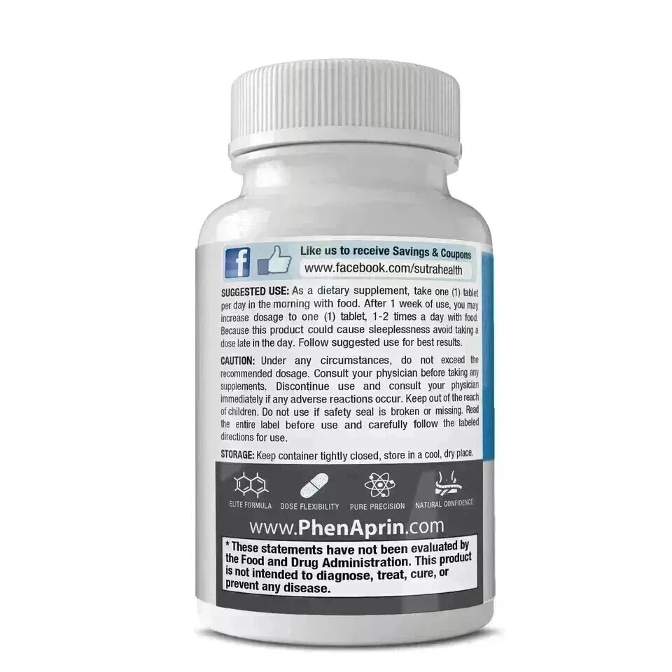 PhenAprin Weight Management Energy Boost and Metabolic Activator (Pack of 1).
