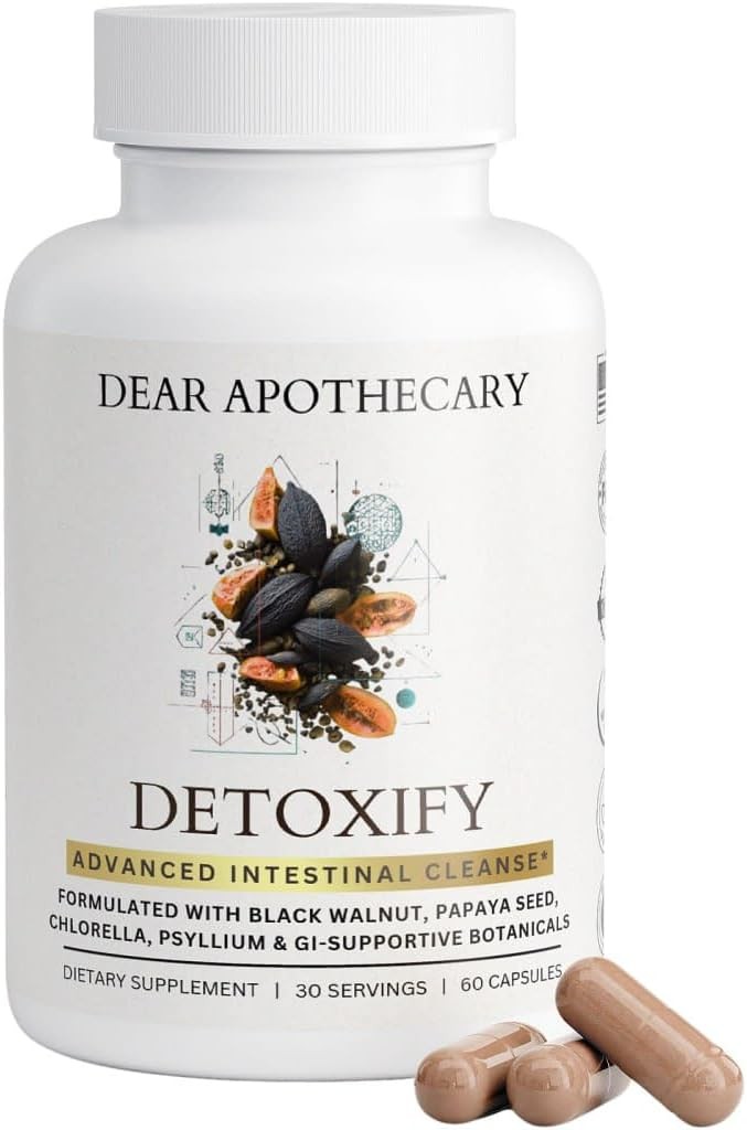 Detoxify Advanced Cleanse – Black Walnut Papaya Seed Herbal Formula – Gut Heal