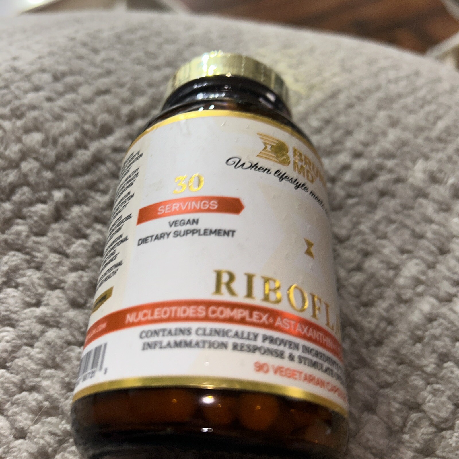 Riboflam, Clinically Proven Immune System Booster Ingredients, ~ BRUNO MD ~90cap