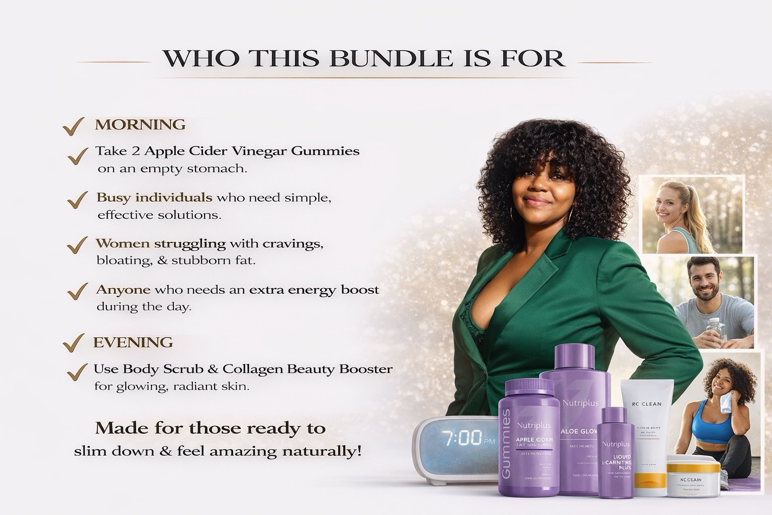 21-Day Detox Bundle Natural Weight Loss System + FREE Cookbook $400 Value Kit