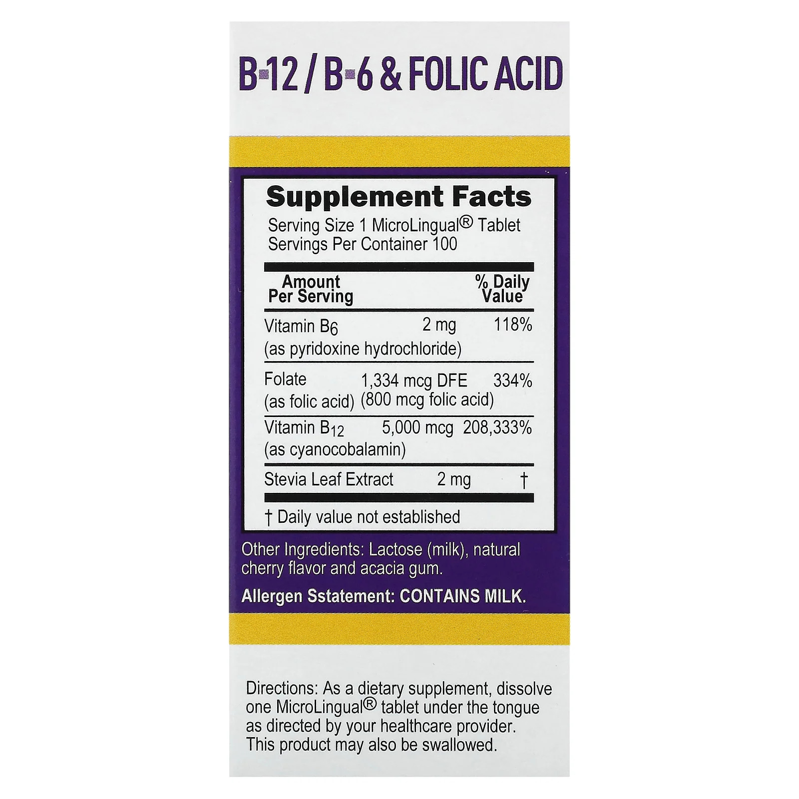 2 X Superior Source, B-12, B-6 & Folic Acid, 100 MicroLingual Instant Dissolve