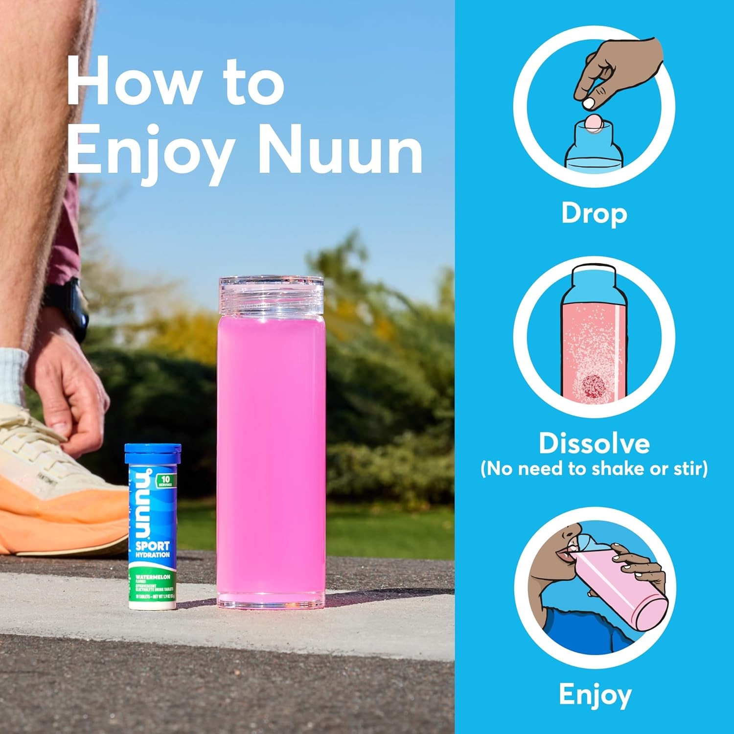 Nuun Sport Electrolyte Tablets Mixed Flavors (60 Servings Total)