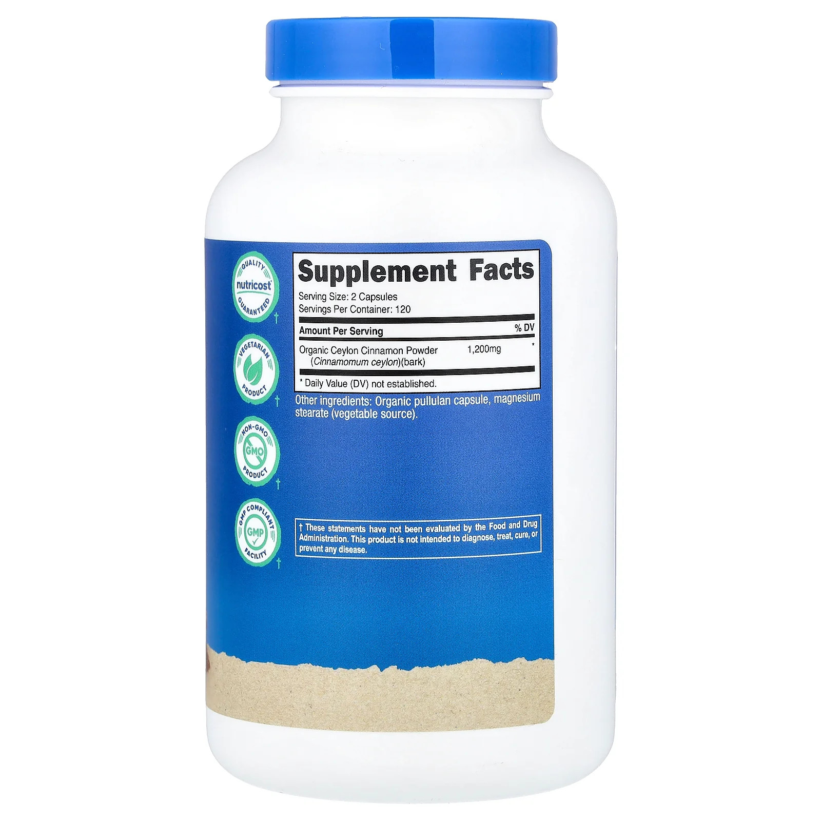 2 X Nutricost, Cinnamon, 240 Capsules (600 mg per Capsule)