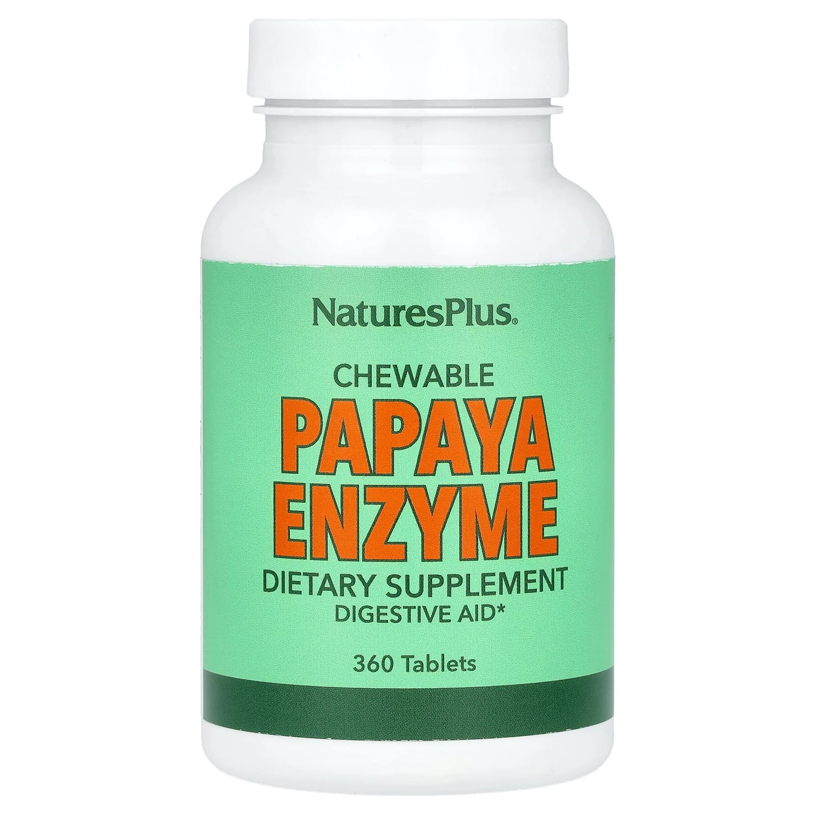 2 X NaturesPlus, Chewable Papaya Enzyme , 360 Tablets