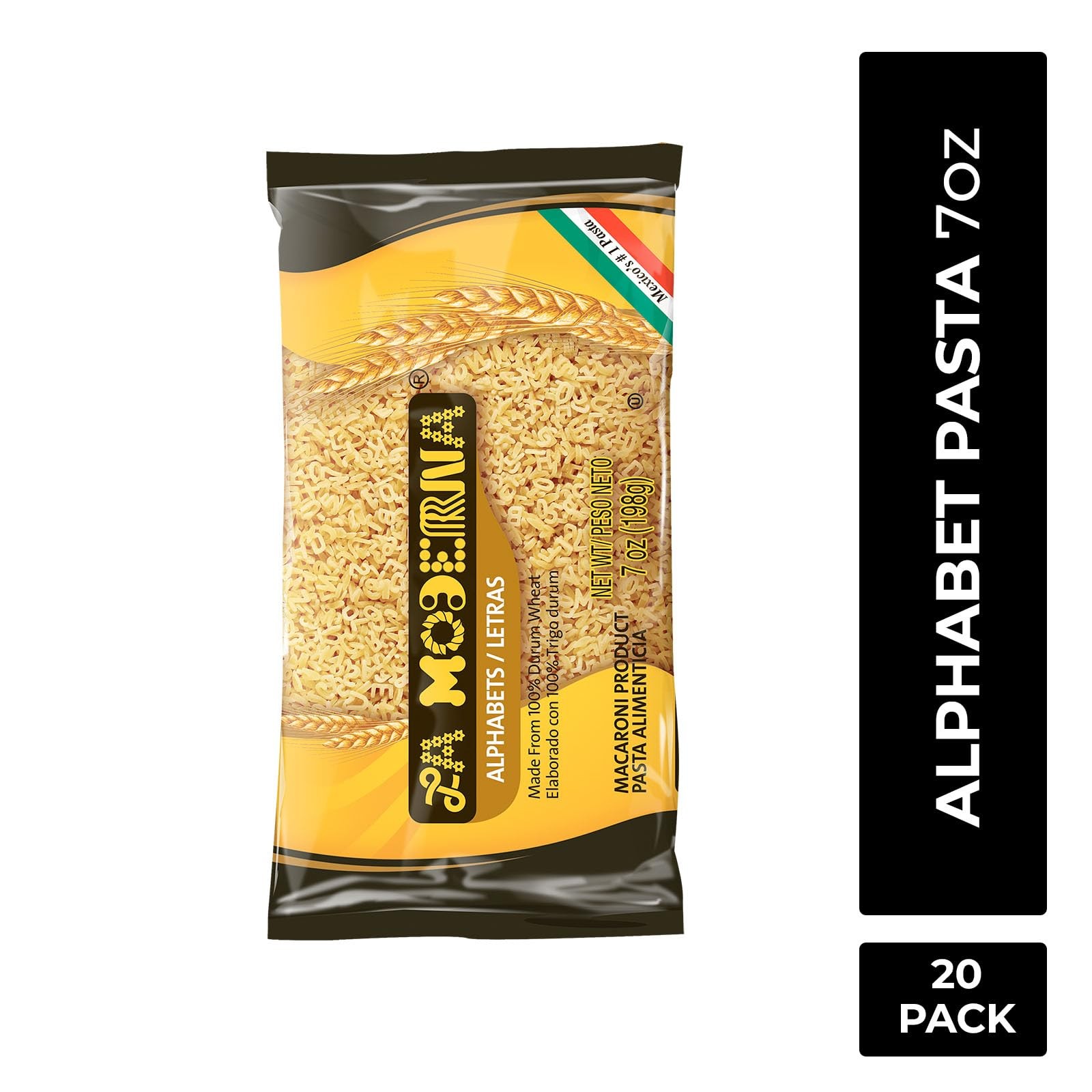 Durum Wheat Pasta, Enriched with Vitamins & Iron, 7 oz, 20 Pack