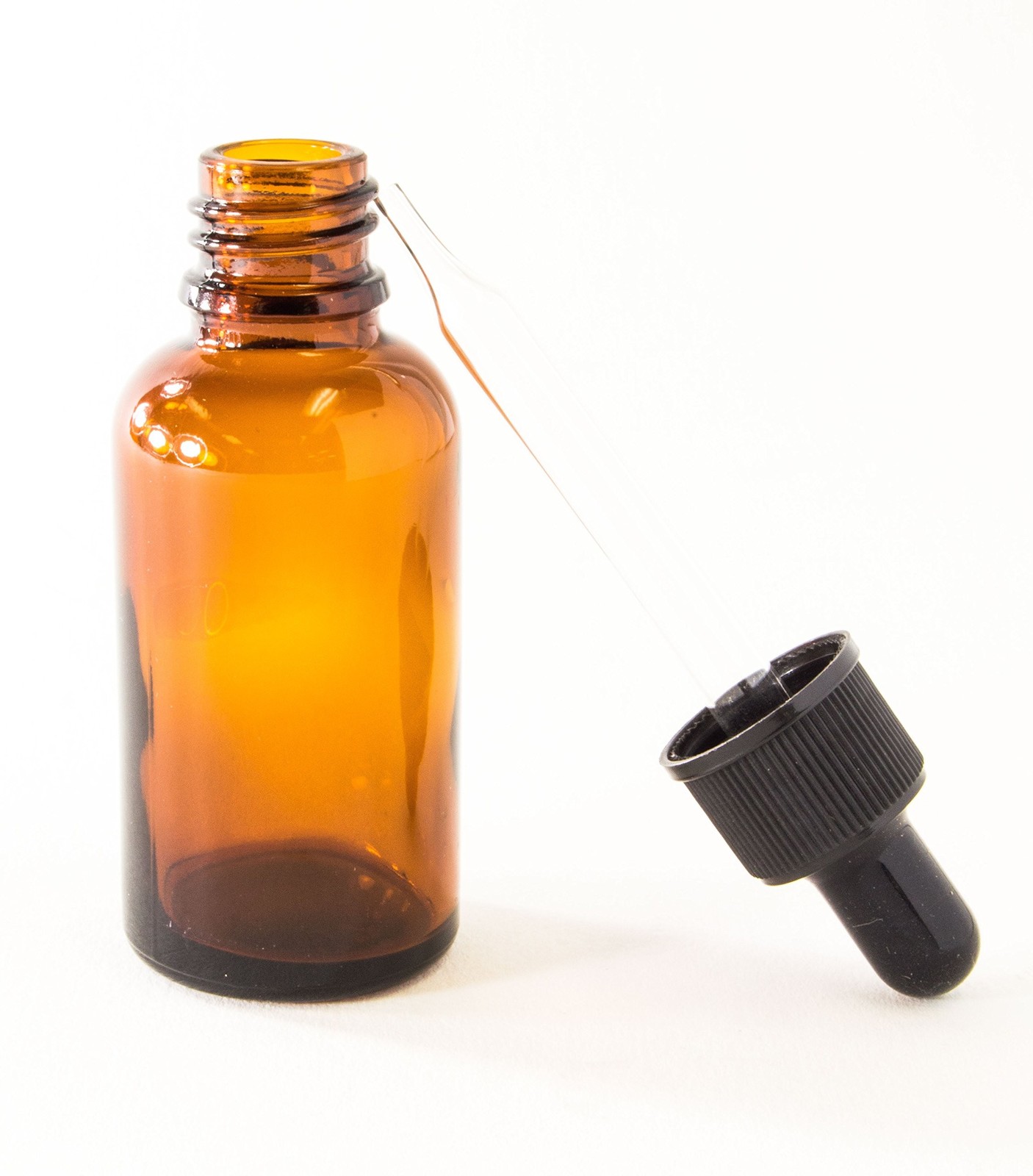 Nelipo 1oz Amber Glass Bottles for Essential Oils with Glass Eye Dropper – Pa…
