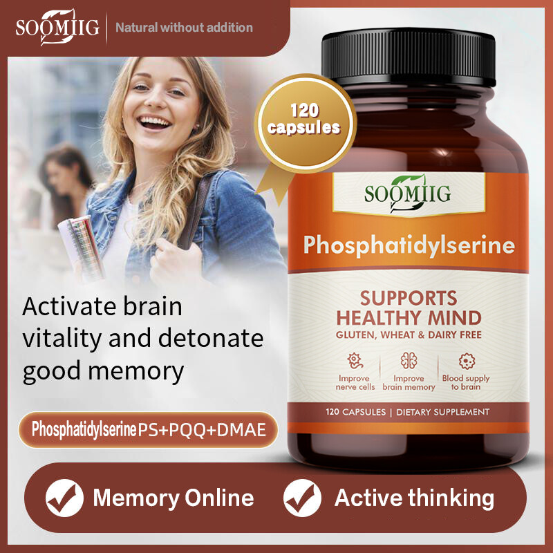Phosphatidylserine Supports Healthy Mind,Improve Brain Memory,Relax Your Mood