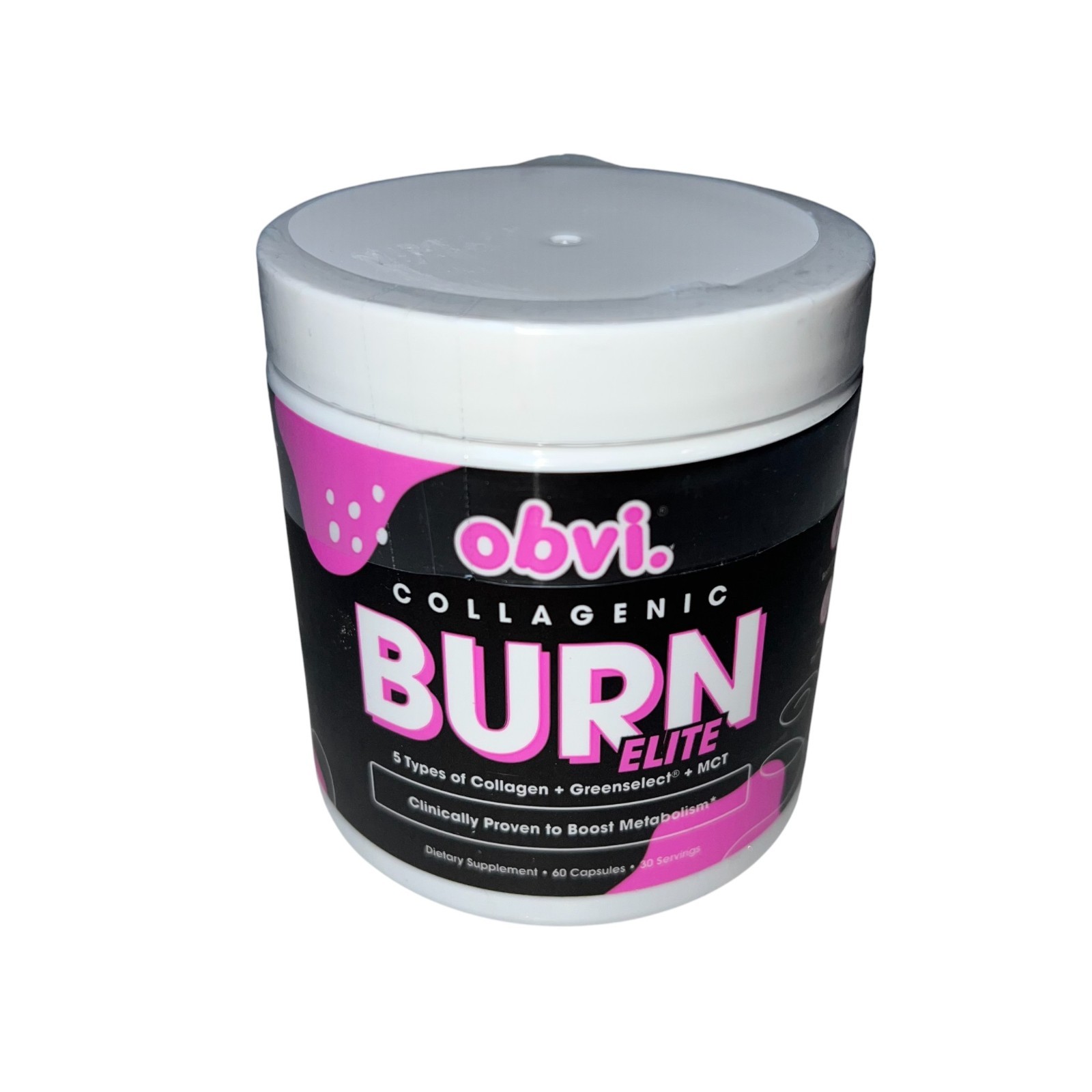 Obvi Collagenic Burn Elite Metabolism Fat Burner Beauty 60 Cap Exp 07/27
