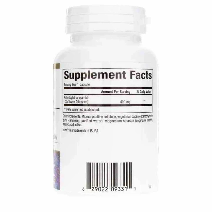 Bioclinic Naturals Pea Palmitoylethanolamide 400 mg – 90 Vegetarian Cap 2 Pack