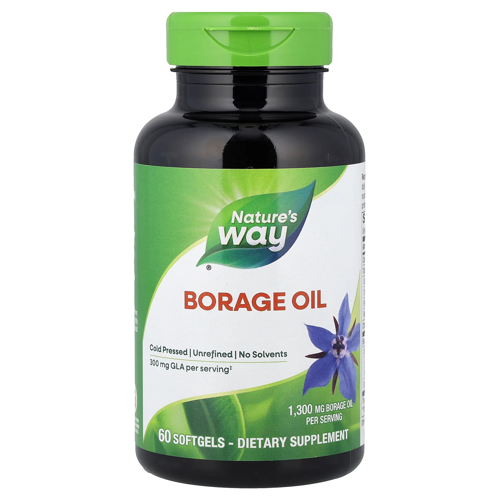 2 X Nature’s Way, Borage Oil, 1,300 mg, 60 Softgels