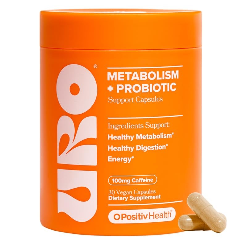 URO Metabolism + Probiotic Support Capsules – Metabolism, Gut Health & Sustai…