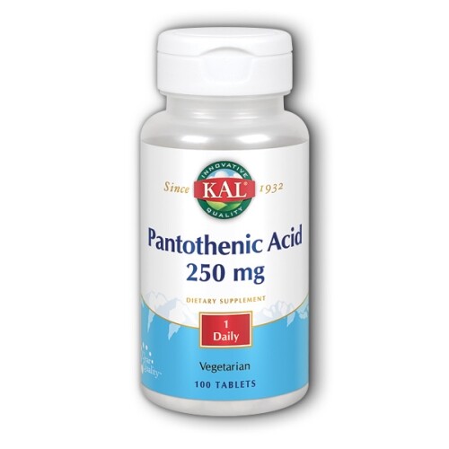 Pantothenic Acid 250 mg 100 Tabs By Kal