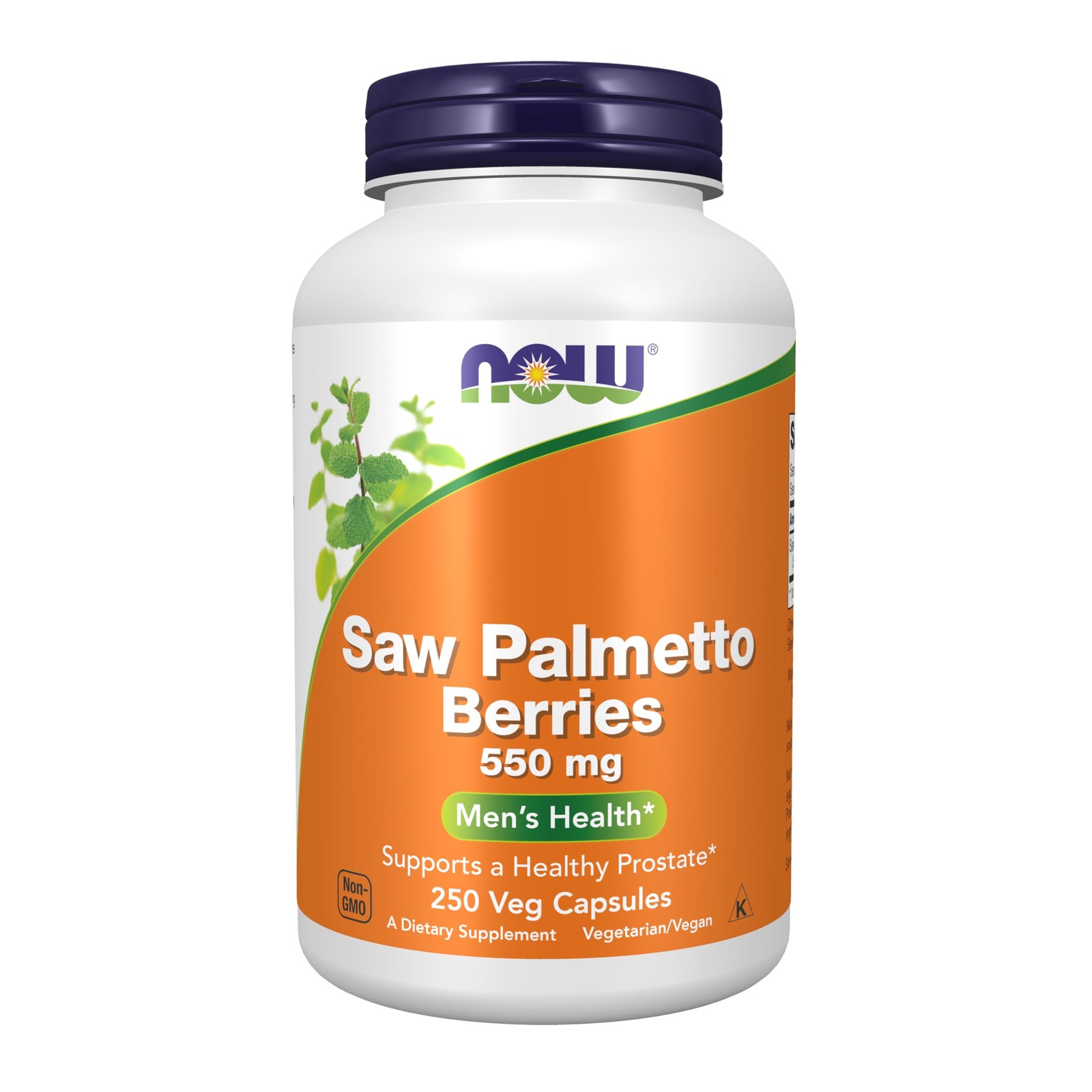 NOW Foods Supplements, Saw Palmetto Berries 250 Count (Pack of 1), Brown