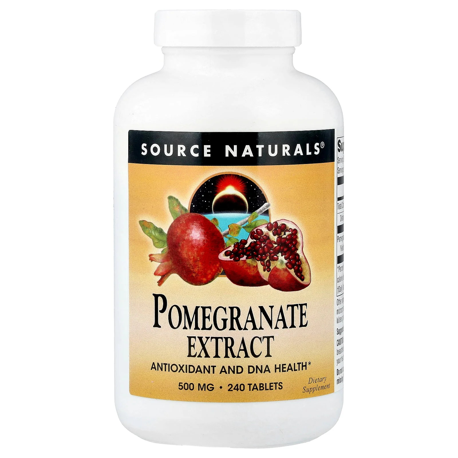2 X Source Naturals, Pomegranate Extract, 500 mg, 240 Tablets