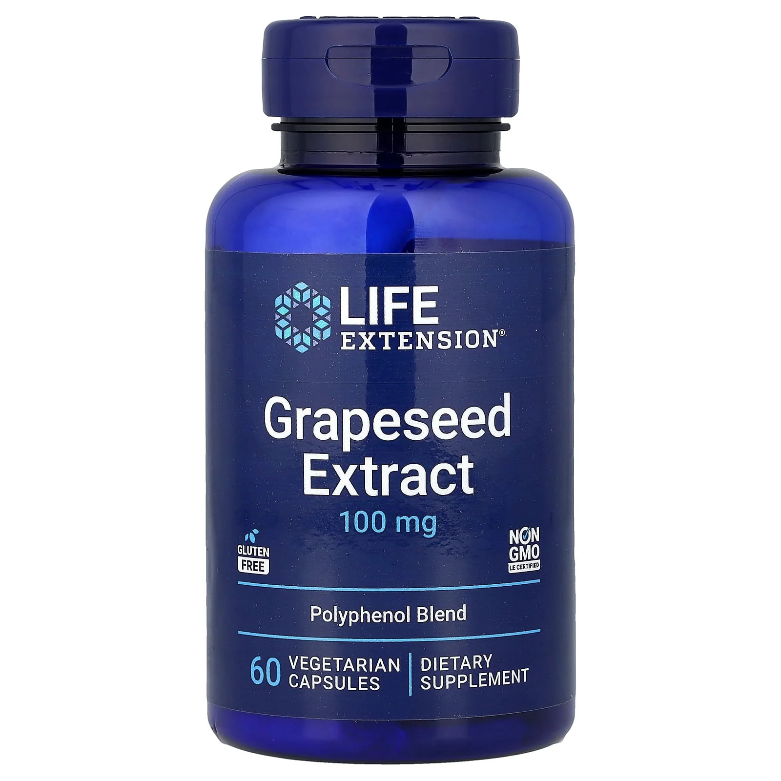 2 X Life Extension, Grapeseed Extract, 60 Vegetarian Capsules