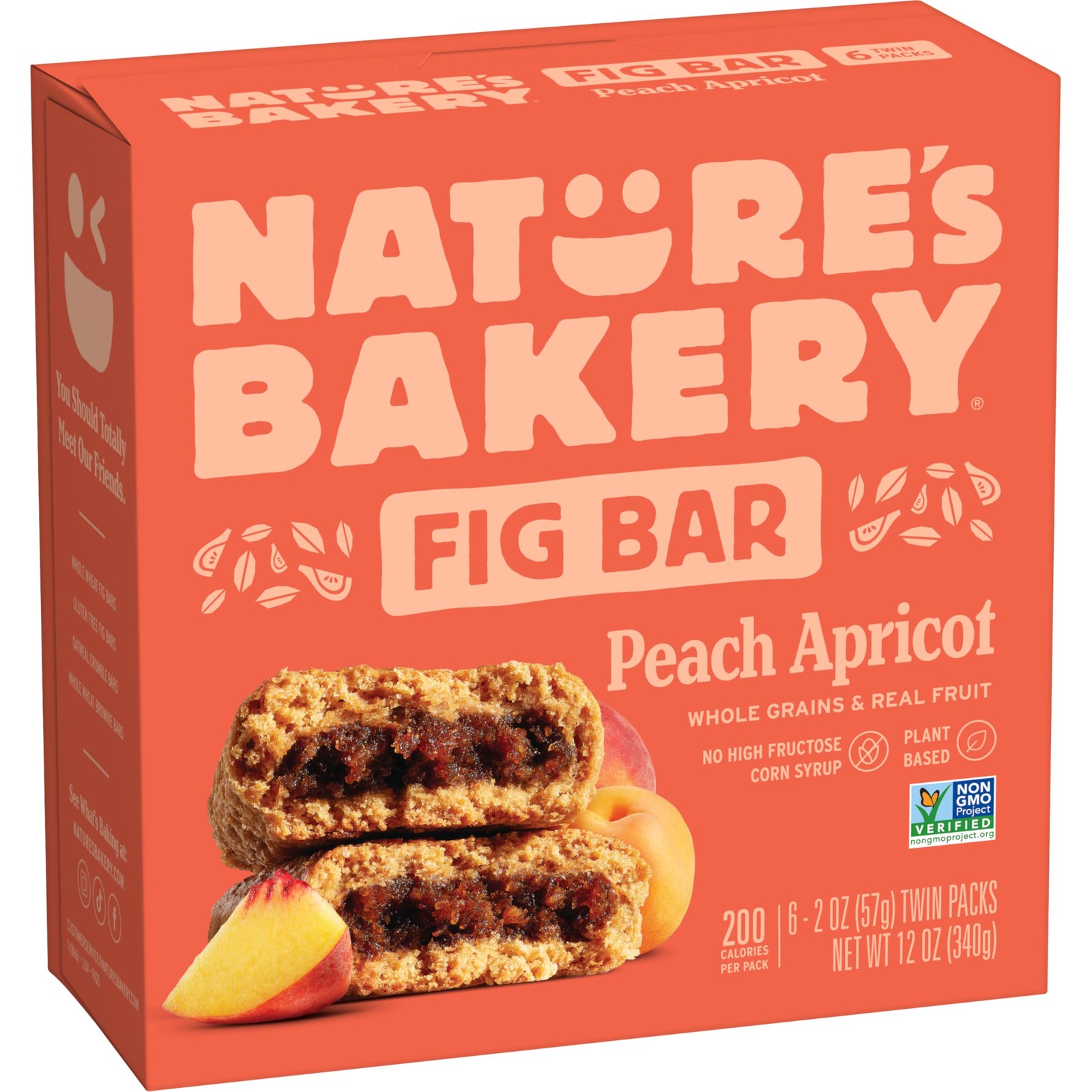 Nature’s Bakery Whole Wheat Fig Bars, Peach Apricot, 6 Count (Pack of 1)