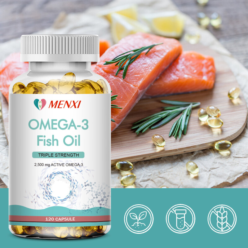 120Pills Omega 3 Fish Oil Capsules 3x Strength EPA & DHA Highest Potency 2160mg