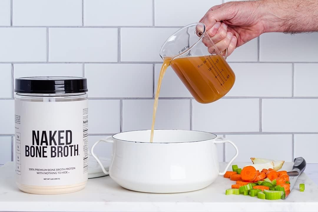 NAKED Bone Broth – Beef Protein Powder – 21G – Gut Health…