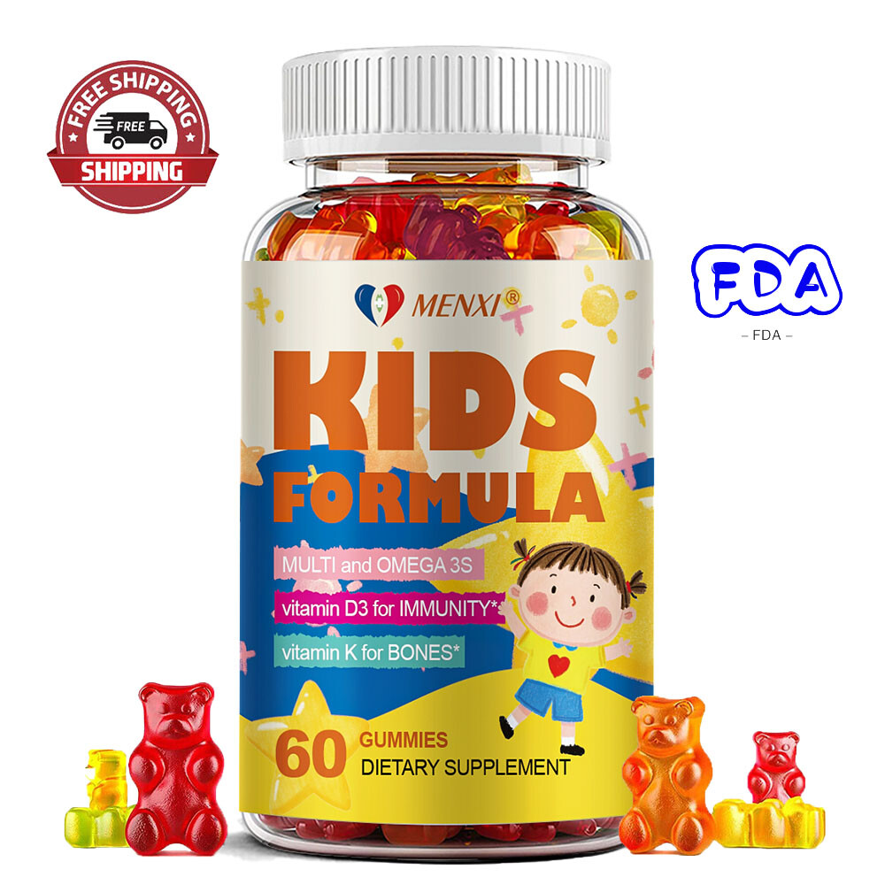 MENXI Children’s Vitamin + Probiotic Gummies – Gut Health & Picky Eater Aid