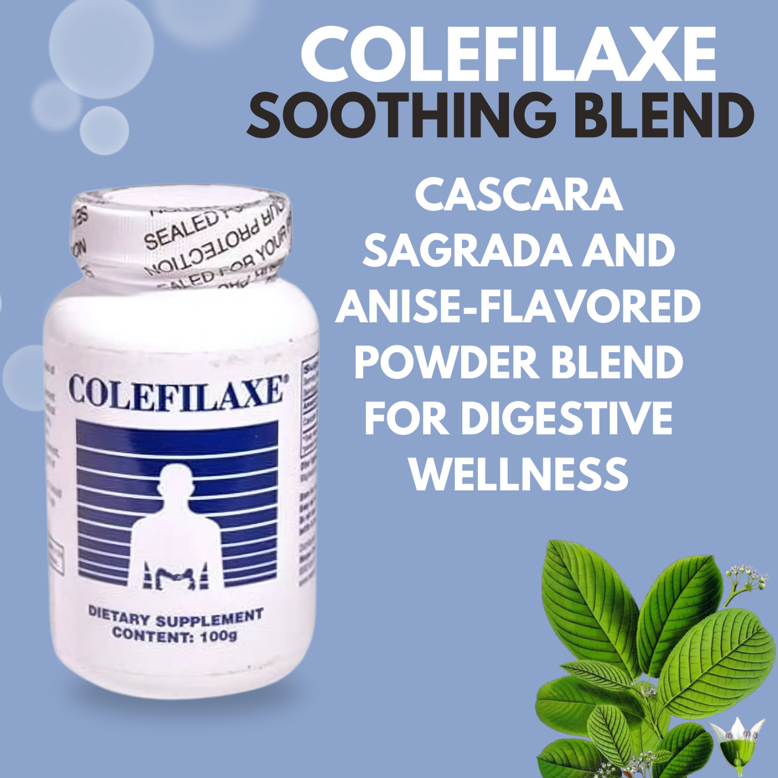 Menper Colefilaxe Cascara Sagrada Powder Supplement – 100g