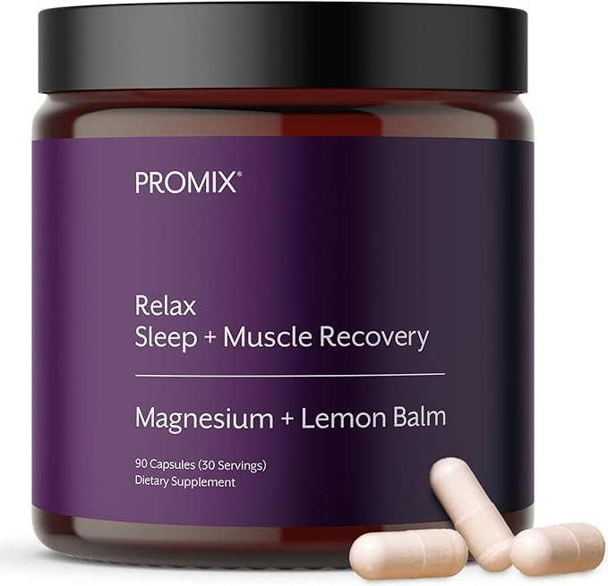 PROMIX Relax Sleep Magnesium Lemon Balm 90 Capsules Muscle Recovery