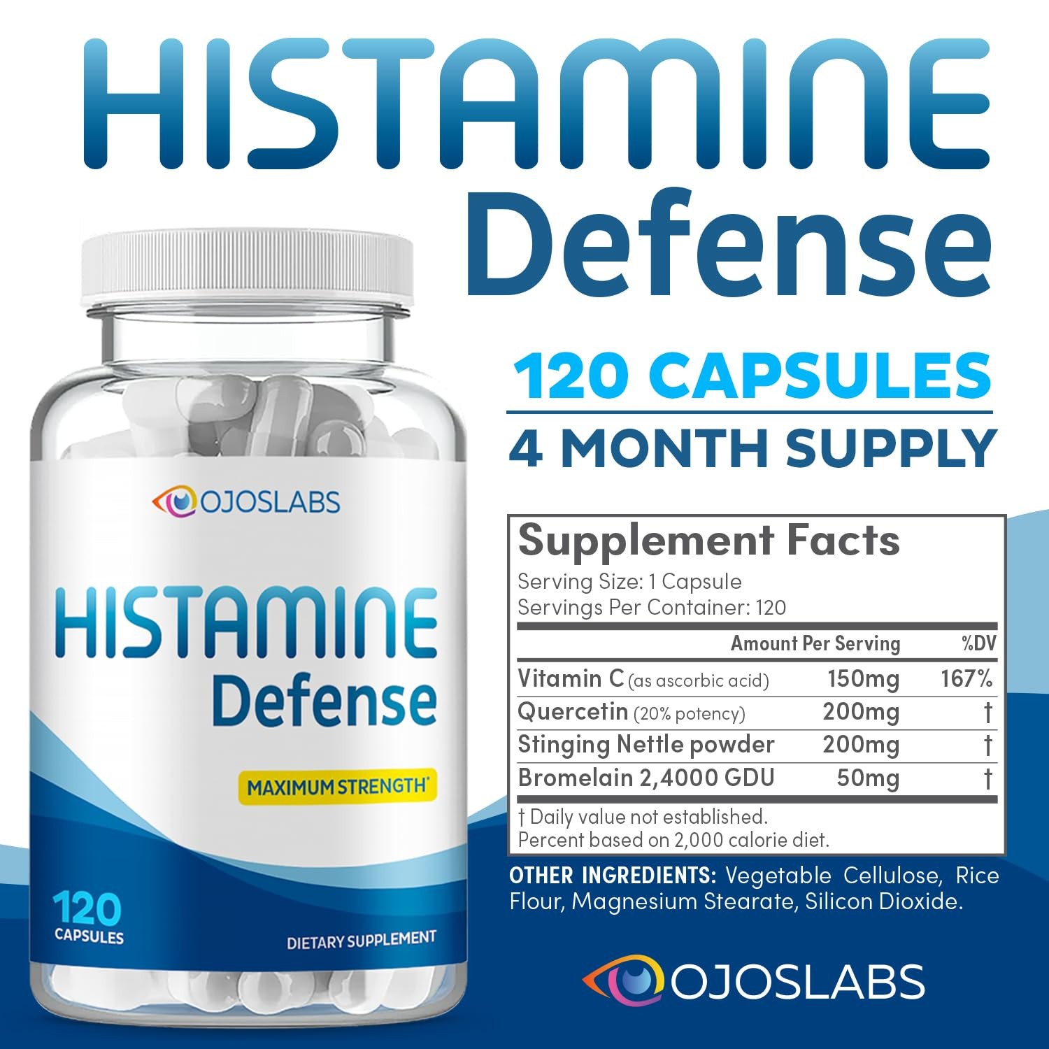 Advanced Histamine Defense – Natural D-Hist Supplement to Block Histamine Intole