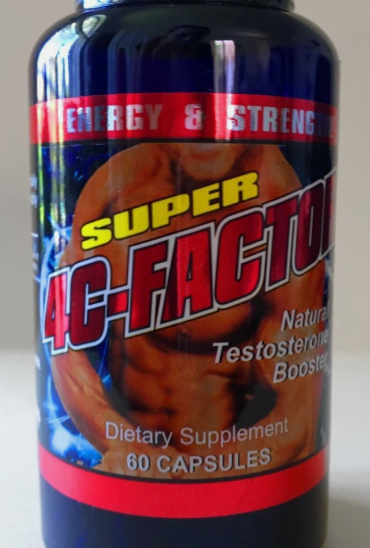 Super 4C Testosterone Booster for Men,Male Enhancement Pill,Energy,Libido 60caps
