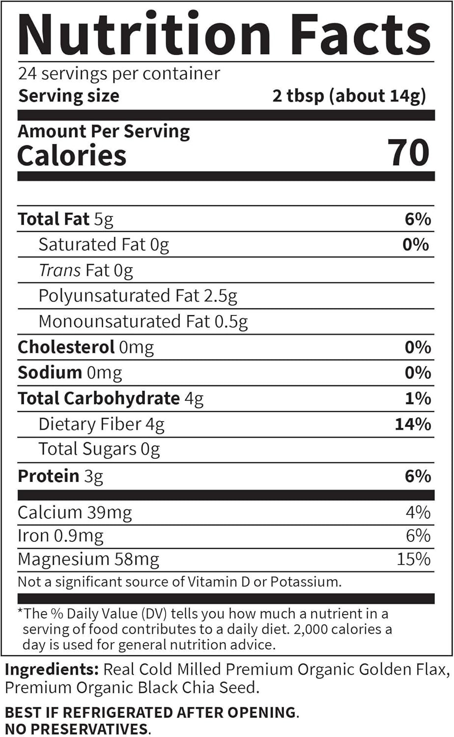 Organic Flax Meal with Chia Seeds – Boost Heart and Digestive Health