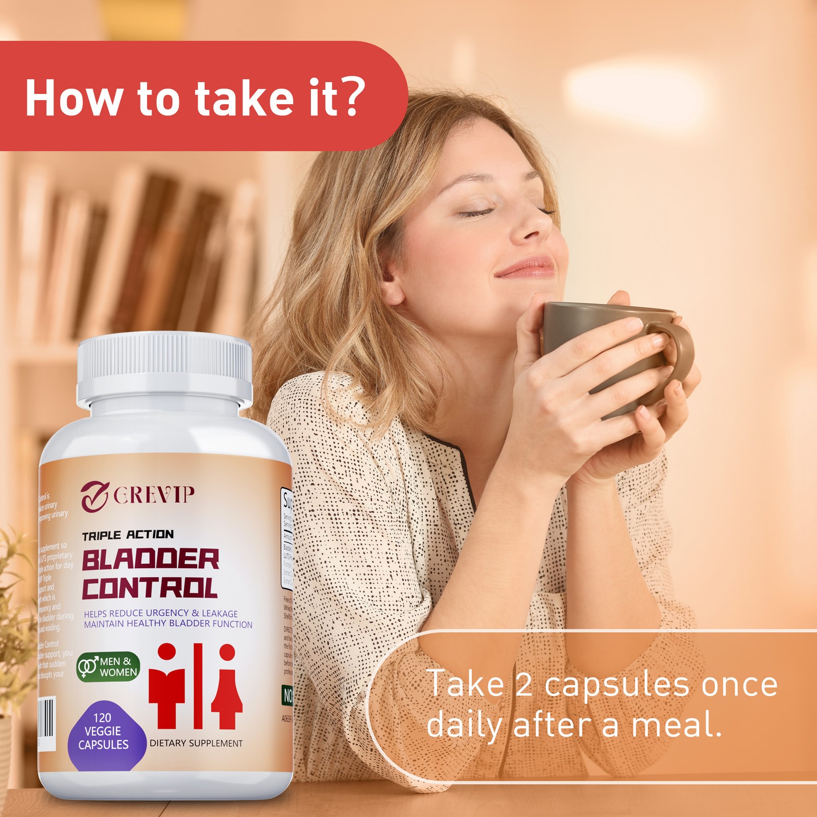 Triple Action Bladder Control – Go to Toilet Less Frequently Urinate Relief