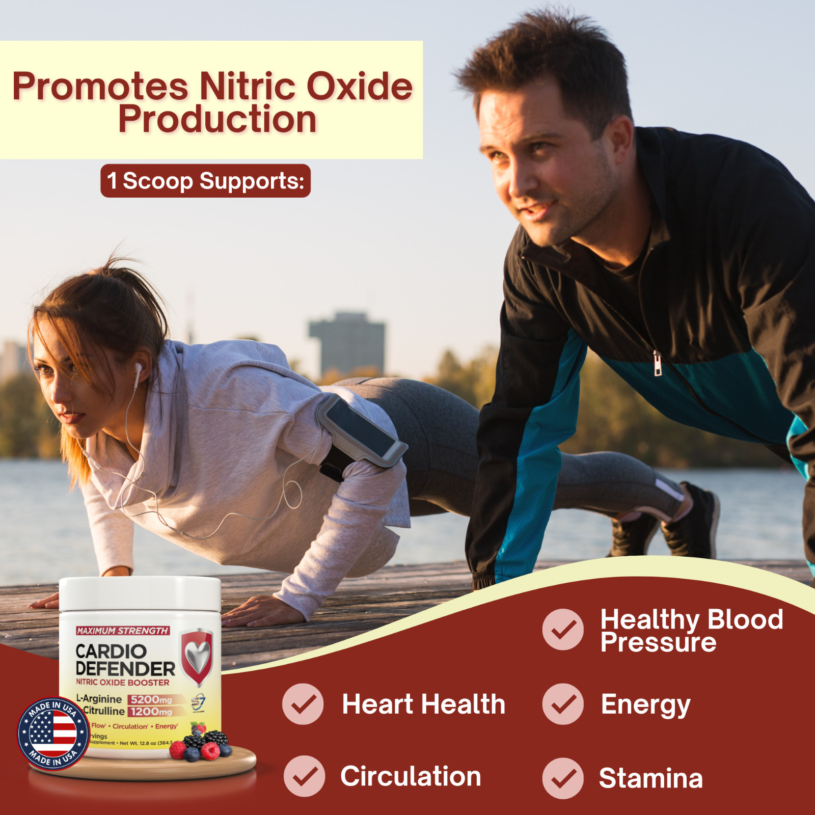 Cardio Defender – L-Arginine Powder Supports Cardio Health, Cholesterol & More