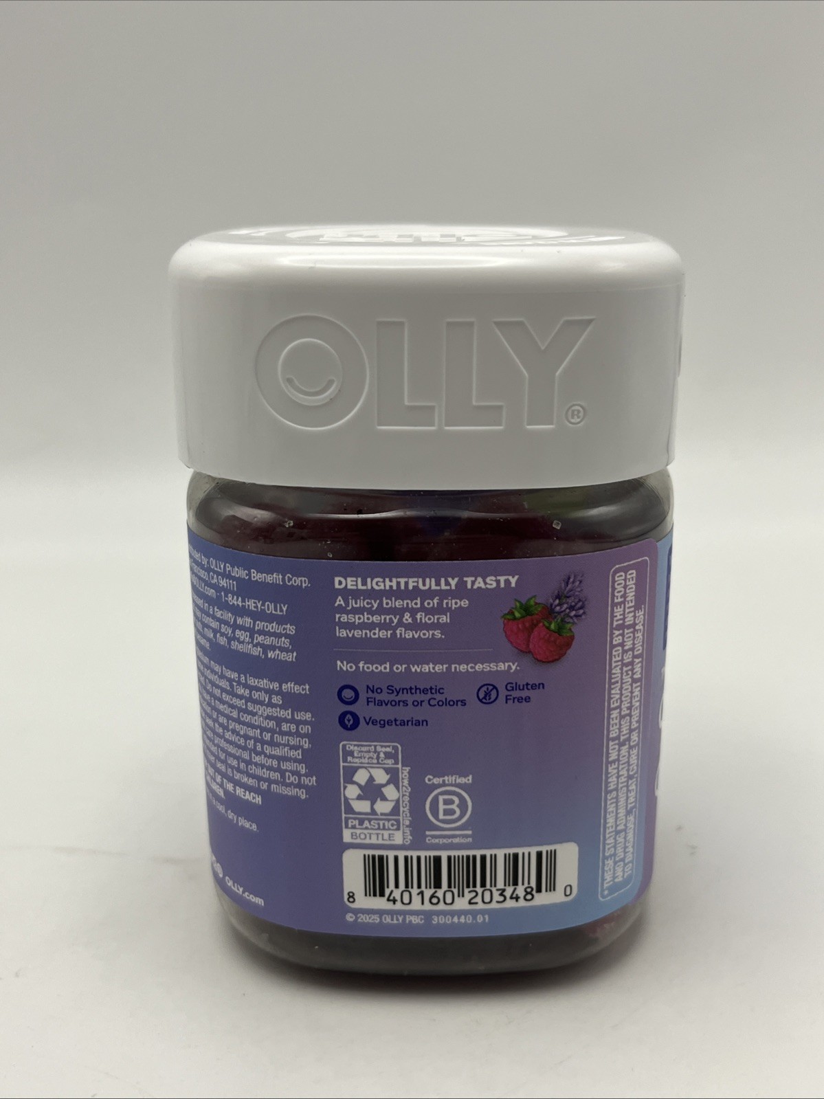 OLLY Relaxing Magnesium Gummies, Supports Muscle 1 Count (Pack of 60)