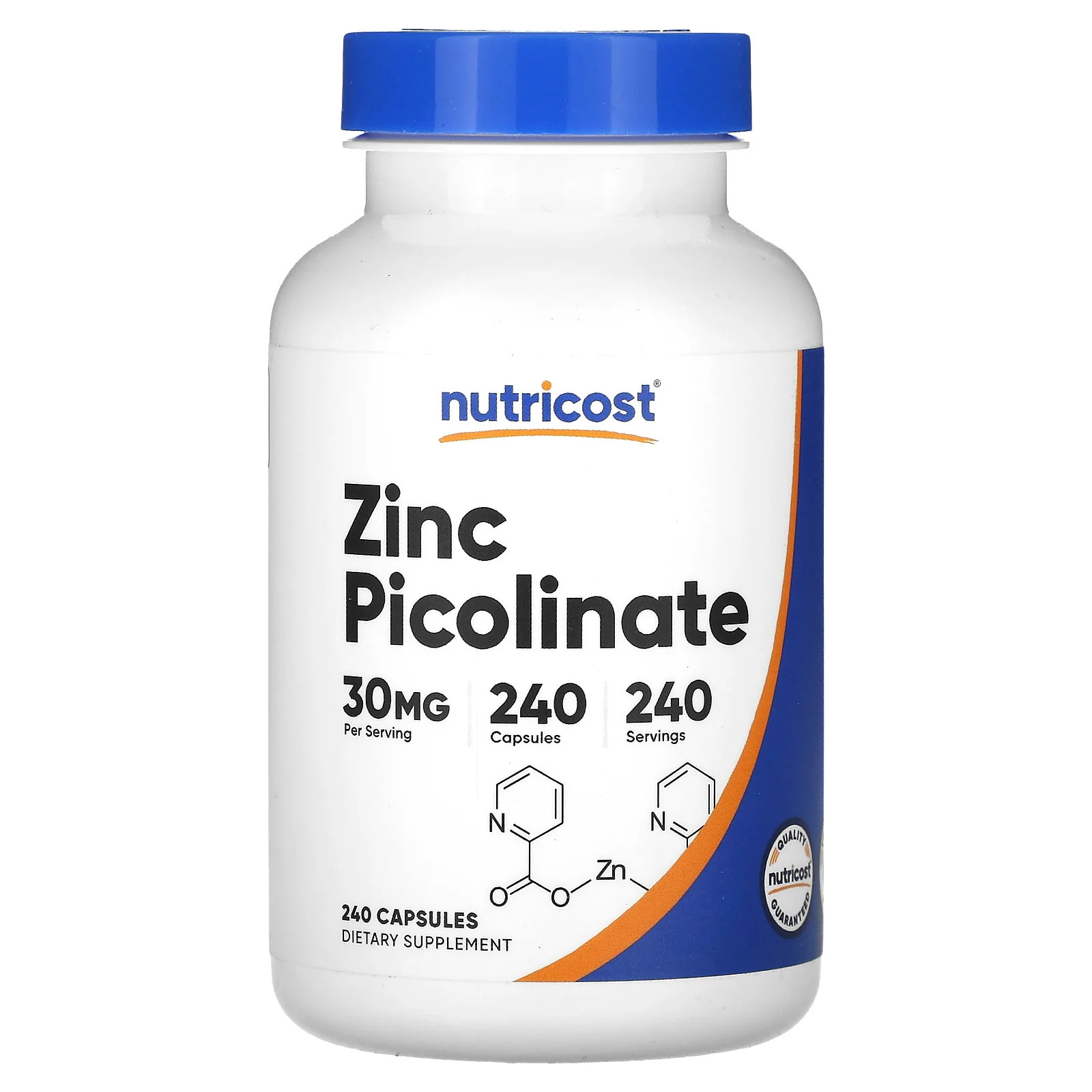 2 X Nutricost, Zinc Picolinate, 30 mg, 240 Capsules