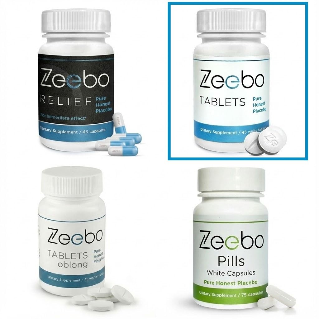 Placebo Pills – Choose Tablet or Capsule Form, Natural Wellness Supplement