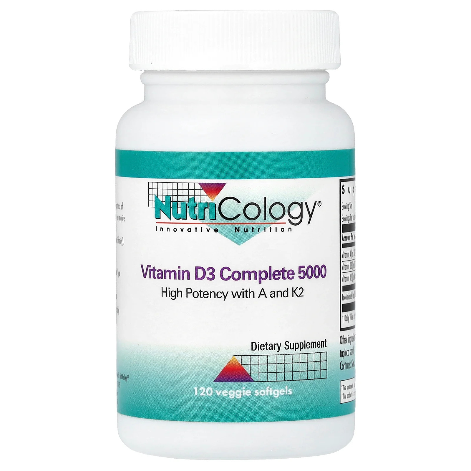 2 X Nutricology, Vitamin D3 Complete 5000, 120 Veggie Softgels