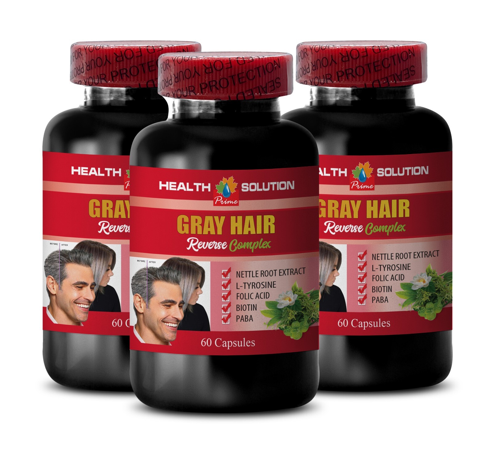 Pantothenic Acid – GRAY HAIR REVERSE – Catalase Complex 3 Bottles