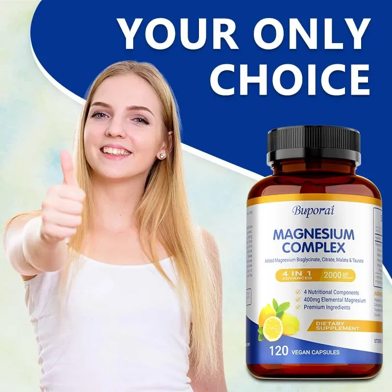 Magnesium Complex 120pcs – Sleep, Muscle, Heart, Bone Health, Energy Support