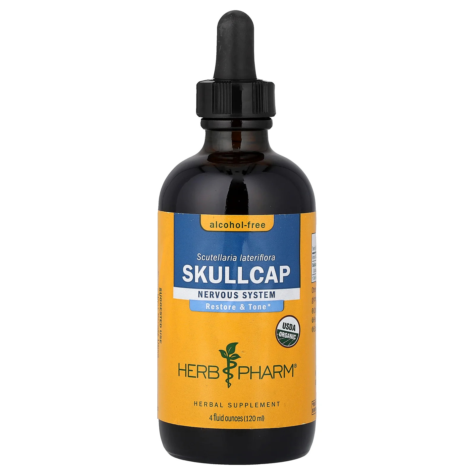 2 X Herb Pharm, Skullcap, Alcohol-Free, 4 fl oz (120 ml)