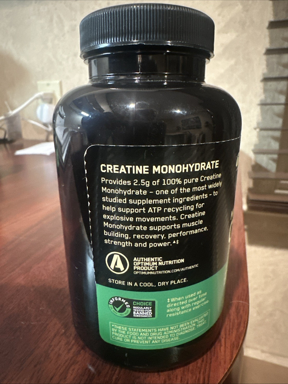Optimum Nutrition Creatine 100 Capsules Exp 11/2026