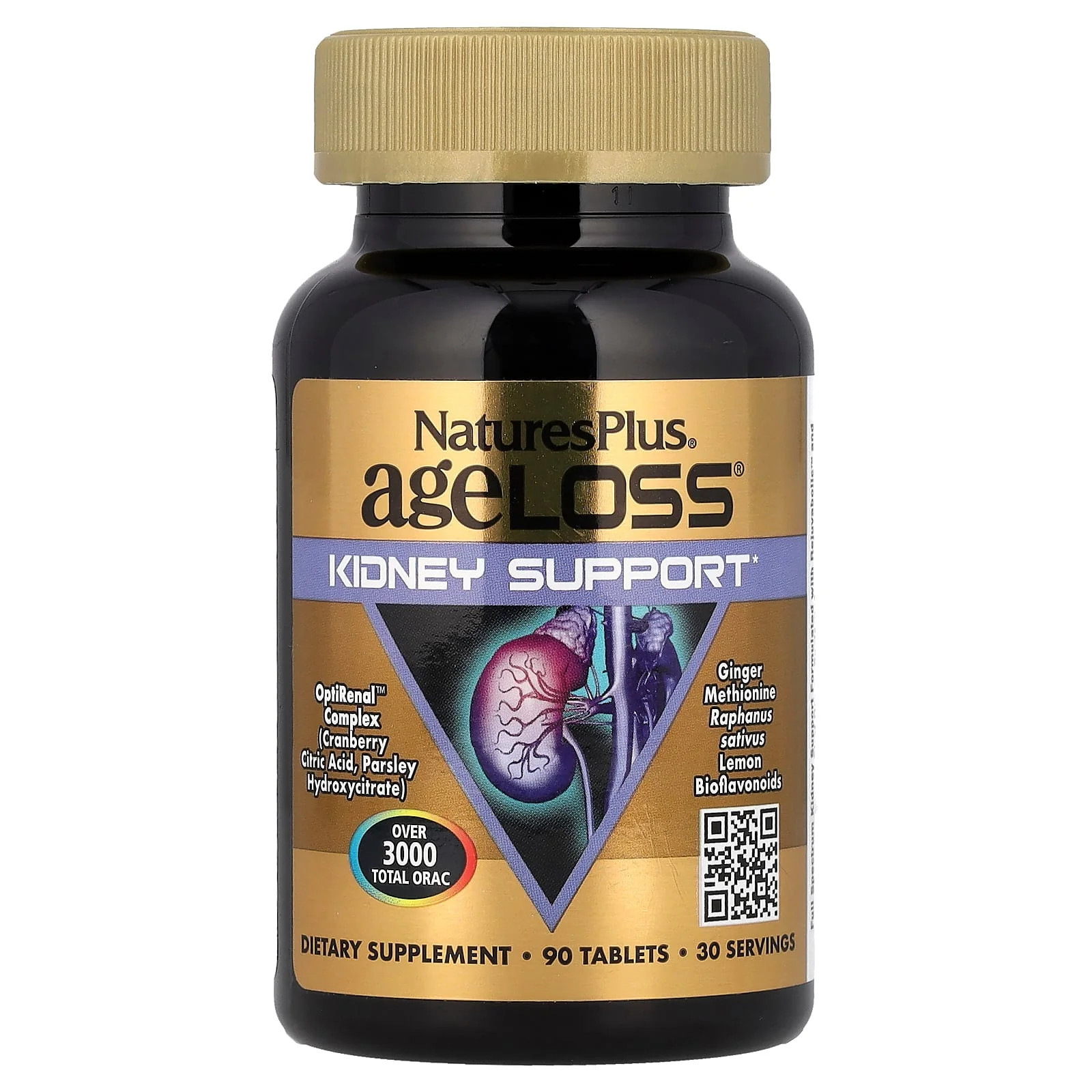 2 X NaturesPlus, AgeLoss� Kidney Support, 90 Tablets