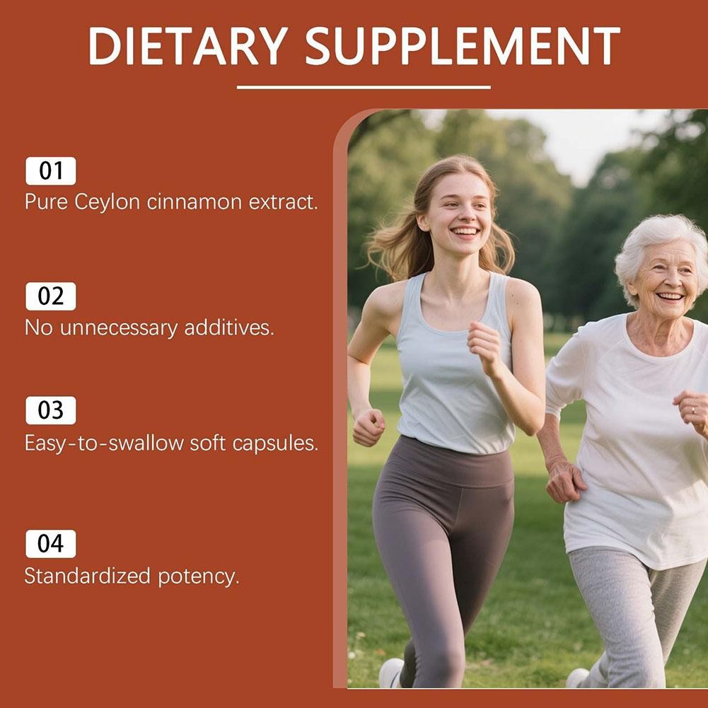 Ceylon Cinnamon 7200mg Equivalent Dietary Supplement 300 Softgels W/ MCT Oil New