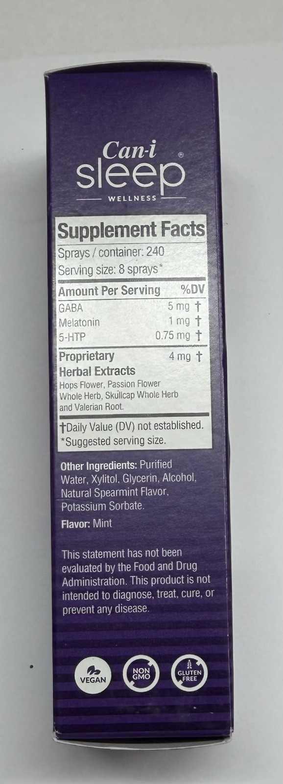 Fast-Acting Sleep Spray with Melatonin, GABA & 5-HTP – Natural Oral Sleep Aid to