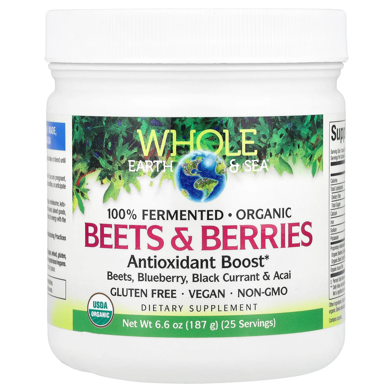 2 X Natural Factors, Whole Earth & Sea�, Beets & Berries , 6.6 oz (187 g)