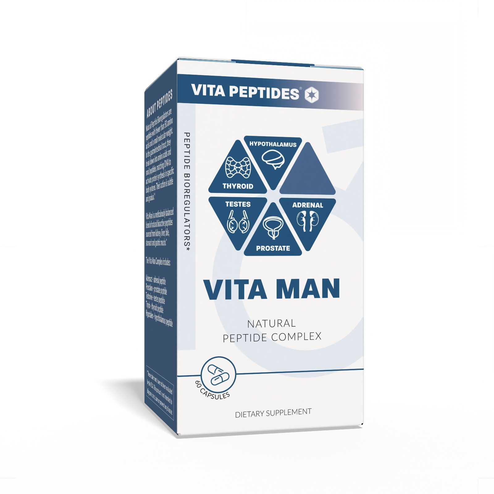 Vita Man – Natural Peptide Bioregulator Complex 30 & 60 Capsules – Free Shipping